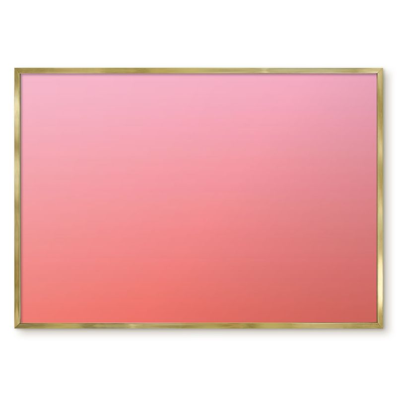 Tablica Magnetyczna Dekoracyjna Tulup 100x70 cm Różowy pomarańczowy - Złota rama Do sypialni, salonu 1 szt.