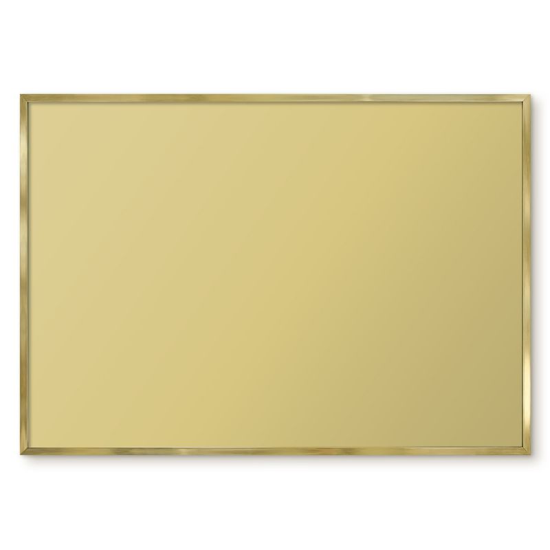 Tablica Magnetyczna Do Salonu Tulup 100x70 cm Żółć vintage - Złota rama Do sypialni, salonu 1 szt.