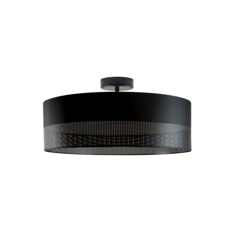 Lampa wisząca Volta Light Factory żyrandol plafon z abażurem stożek Czarny/czarny BLUES 50cm 1szt.