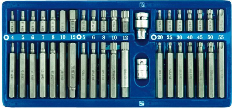 Klucze Torx Spline Hex Vorel specjalistyczne metalowe pudełko 40 części
