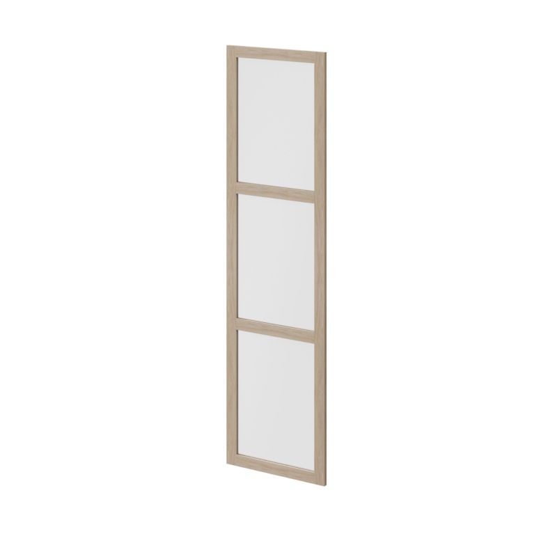 Drzwi do korpusu 50 x 187,5 cm GoodHome Atomia dąb/szkło mleczne