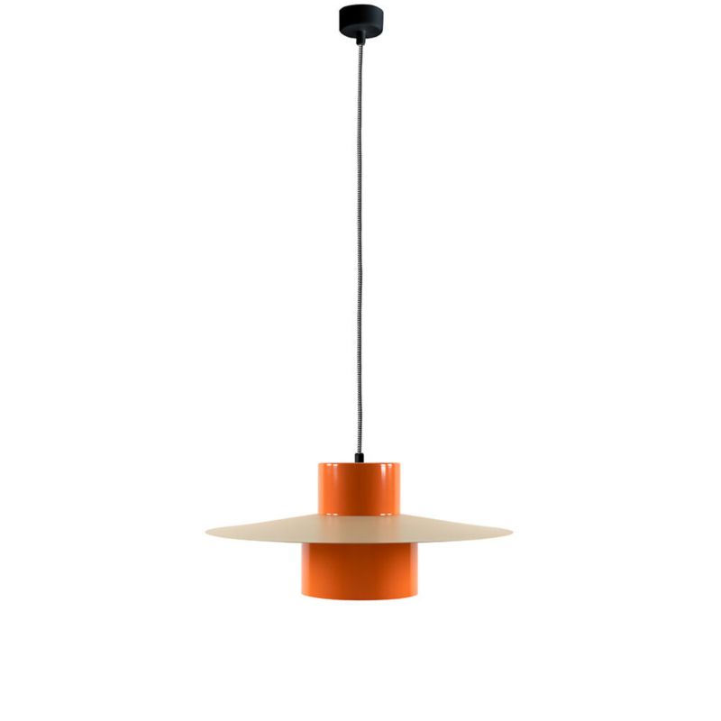 Lampa wisząca ILUMI Writa beżowy E27 1 źródło światła kolor pomarańczowy beżowy wys. 168 cm 1 szt.