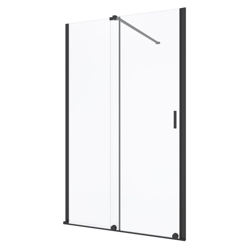 Drzwi prysznicowe SEVANTE 115x190cm przesuwne KALIMERA czarne 1 szt.