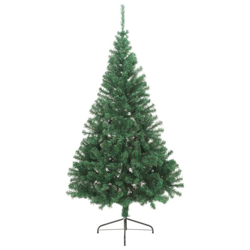 Choinka sztuczna VidaXL ze stojakiem 240 x 125 cm zielony 1 szt.