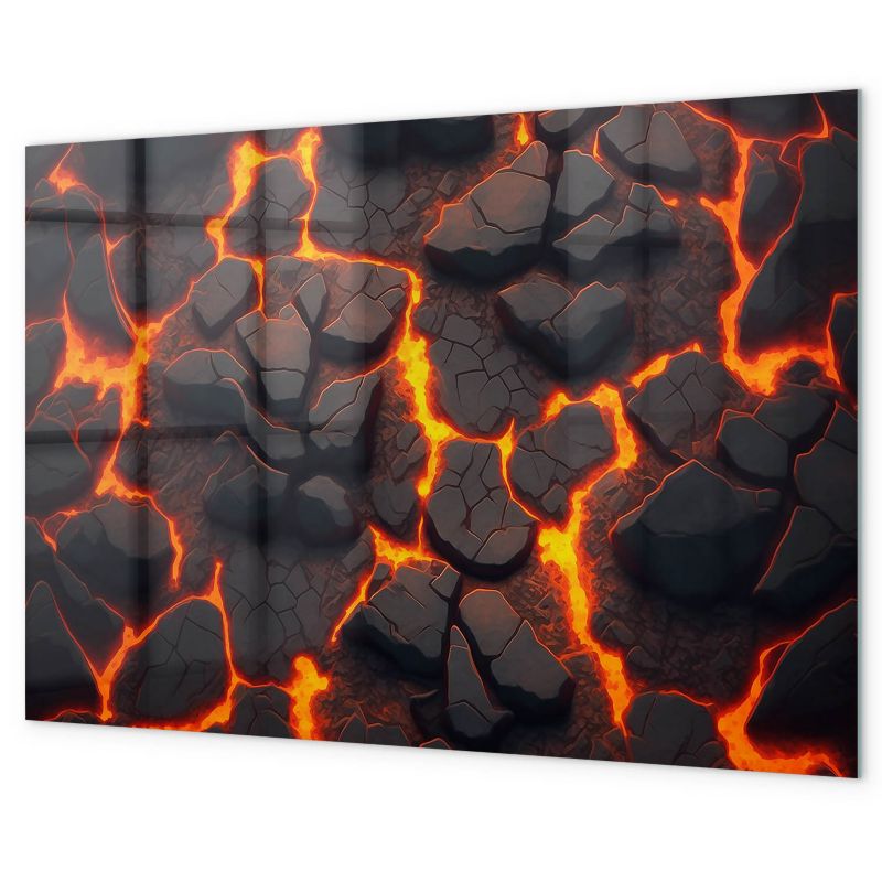 Tablica Magnetyczna Tulup 60x40 cm Lawa wulkan Ozdobna, nowoczesna 1 kpl