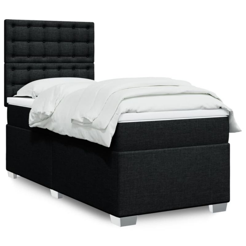 Łóżko kontynentalne WaszeMeble 90x200 cm czarne WM-3290387 1 szt.