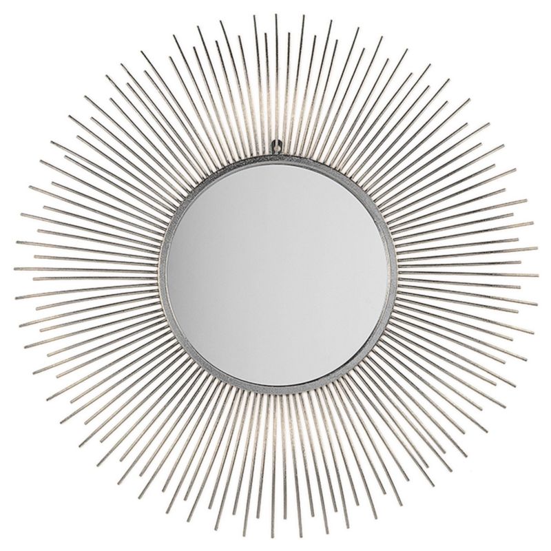 Lustro ścienne Cilly 80 cm 80 cm Metal Srebrny 1 szt.