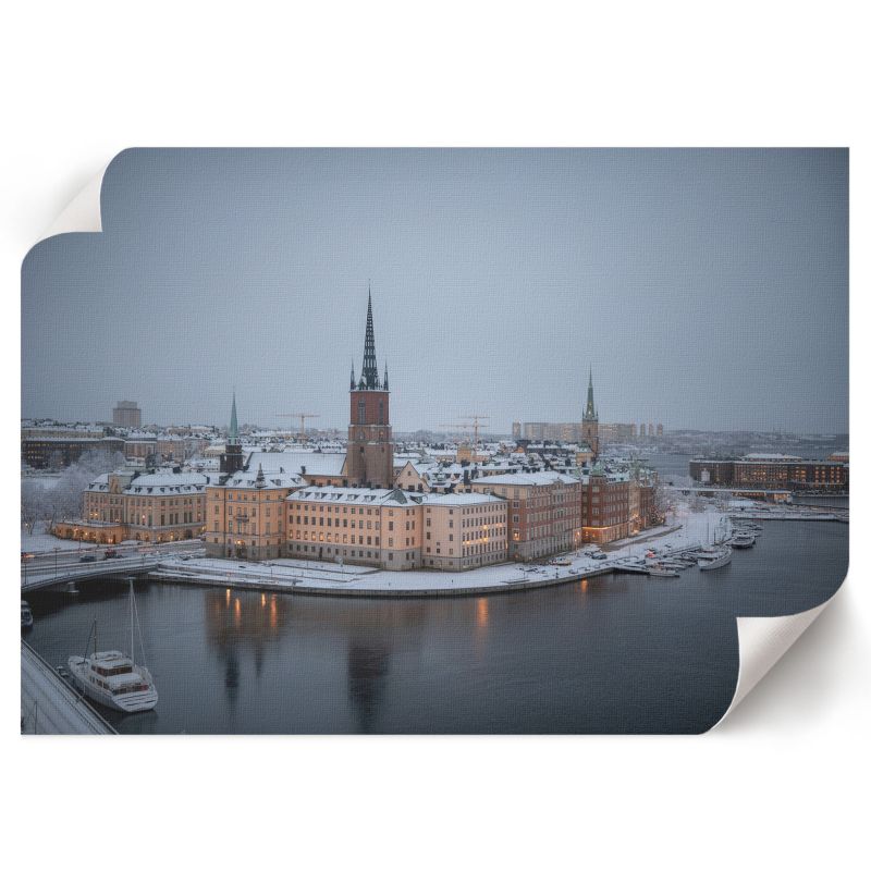 Plakat Do Łazienki ArtPrintCave 42x29,7 cm Zimowa panorama Qu 1 szt.