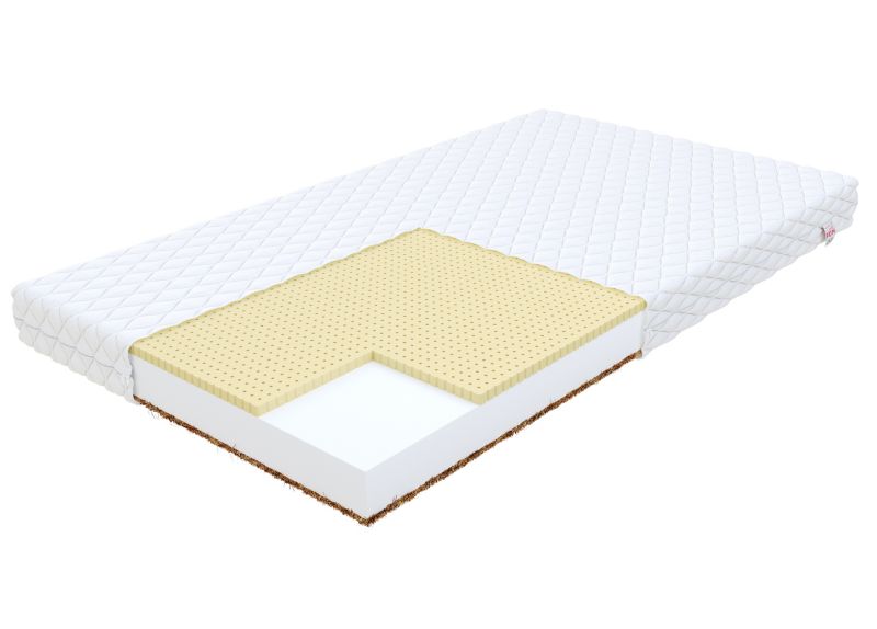 Materac piankowy FDM PIKOLO 120x200 pianka poliuretanowa T25, wkład kokosowy i lateks 1 szt.