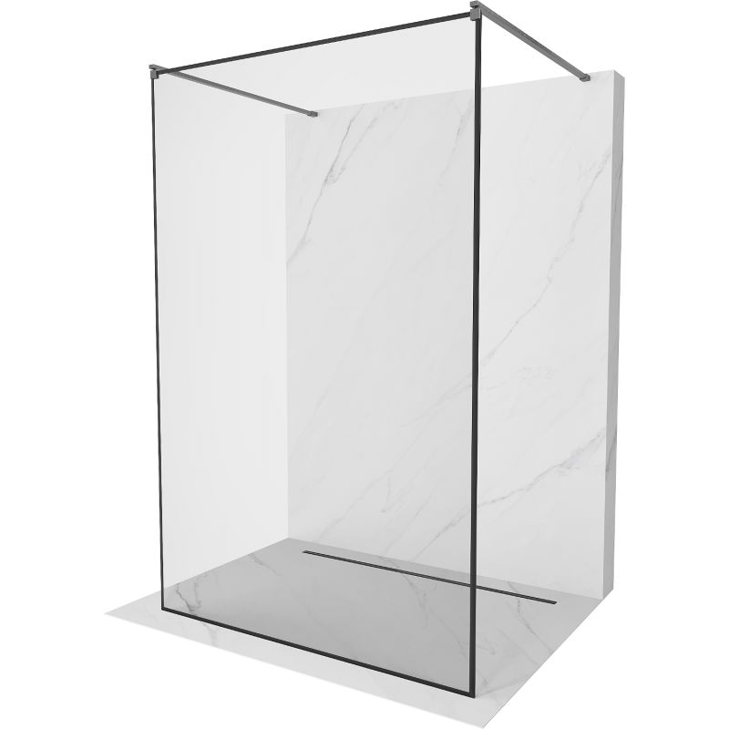 Ścianka prysznicowa Mexen Kioto czarny wzór 120x200 cm 800-120-002-66-70 1 szt.