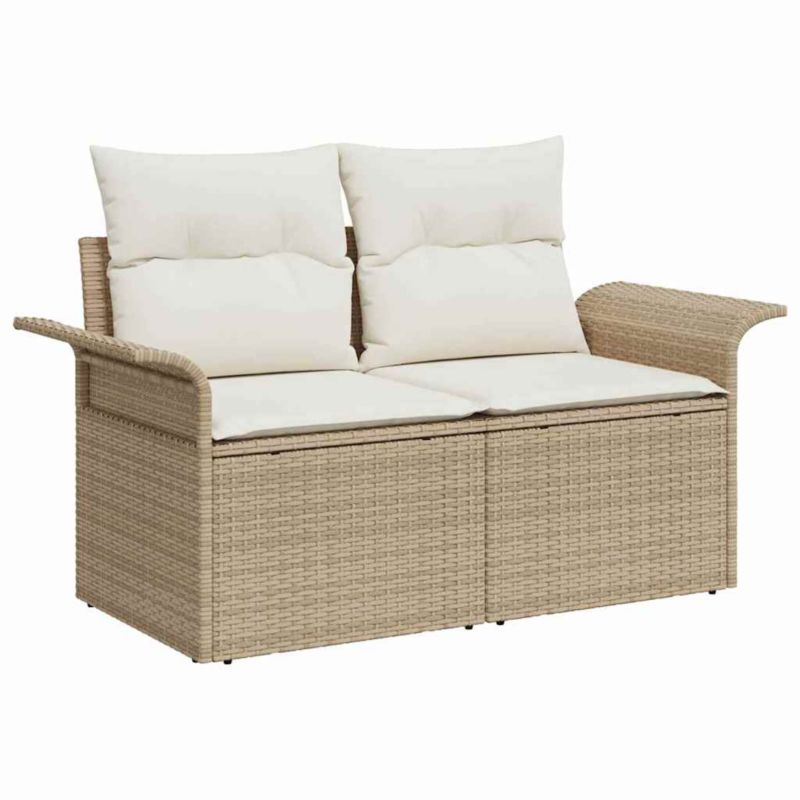 Sofa ogrodowa WaszeMeble z technorattanu beżowa z poduszkami WM-42006706 1 szt.