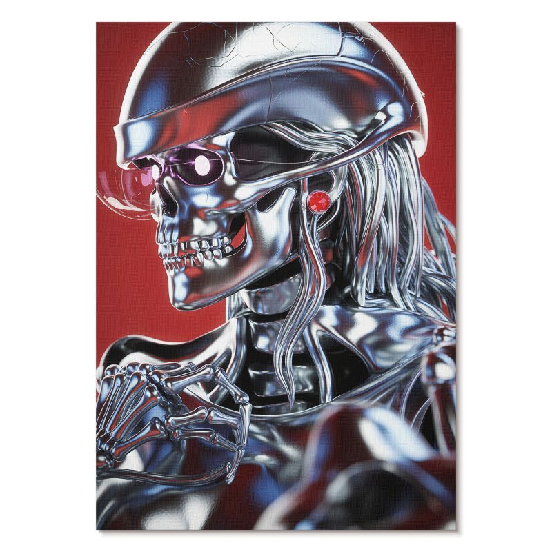 Nowoczesny Plakat na Płótnie Tulup 29,7x42 cm (A3) Robotyczna wizja Do salonu, biura, sypialni 1 szt.