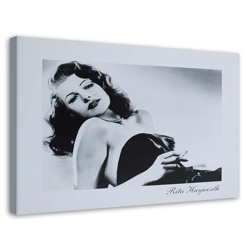 Obraz na płótnie Feeby Rita Hayworth - portret diwy 100x70cm 1szt