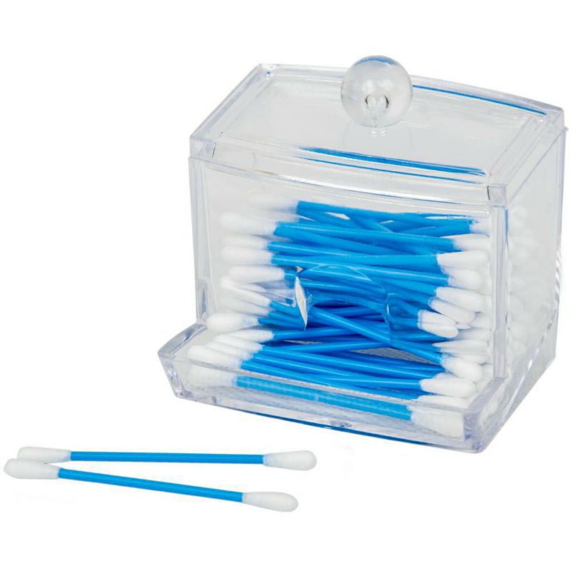 Pojemnik na patyczki do uszu Bathroom Solutions transparentny akryl 9x9x7 cm 1 szt.