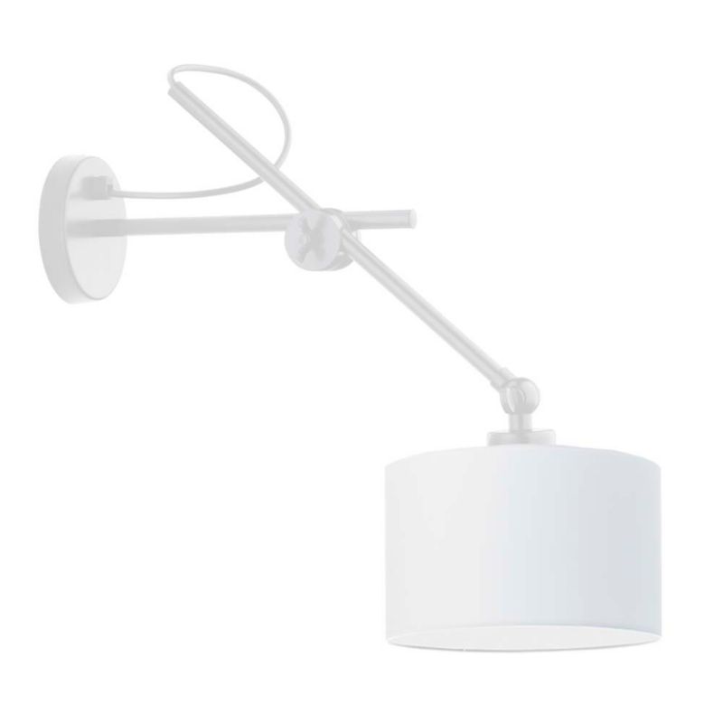 Kinkiet Volta Light Factory Modern Biały/Biały Abażur 1xE27 1szt.