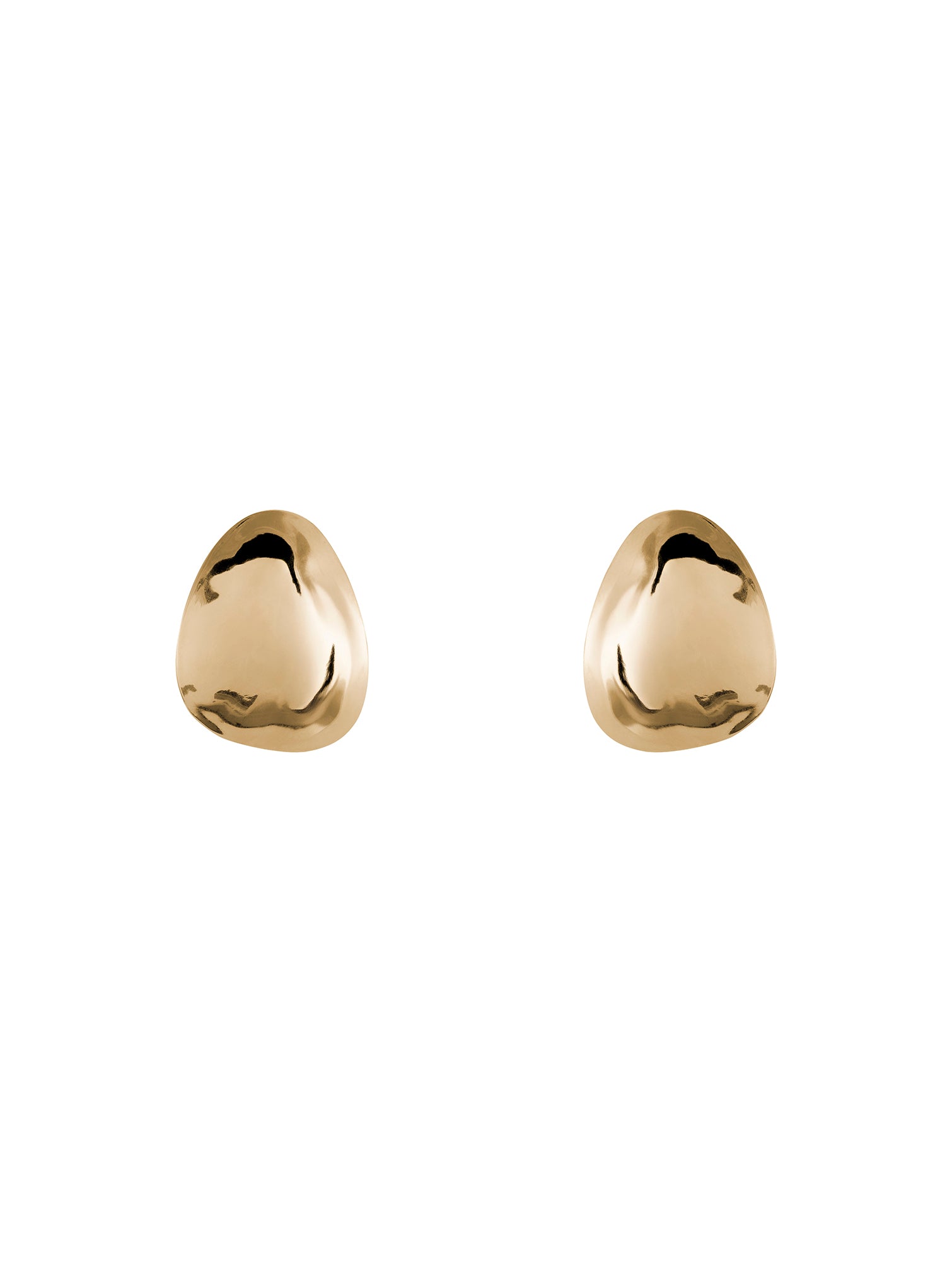 Giove Earrings N°2 - kolczyki o fakturze lekko załamującej światło