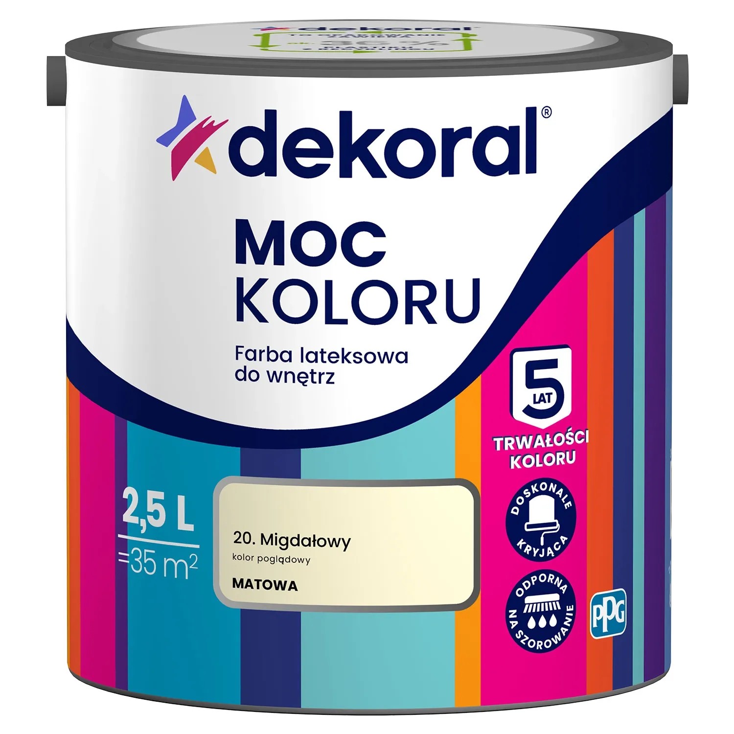 Farba Dekoral Moc Koloru migdałowy 2,5 l