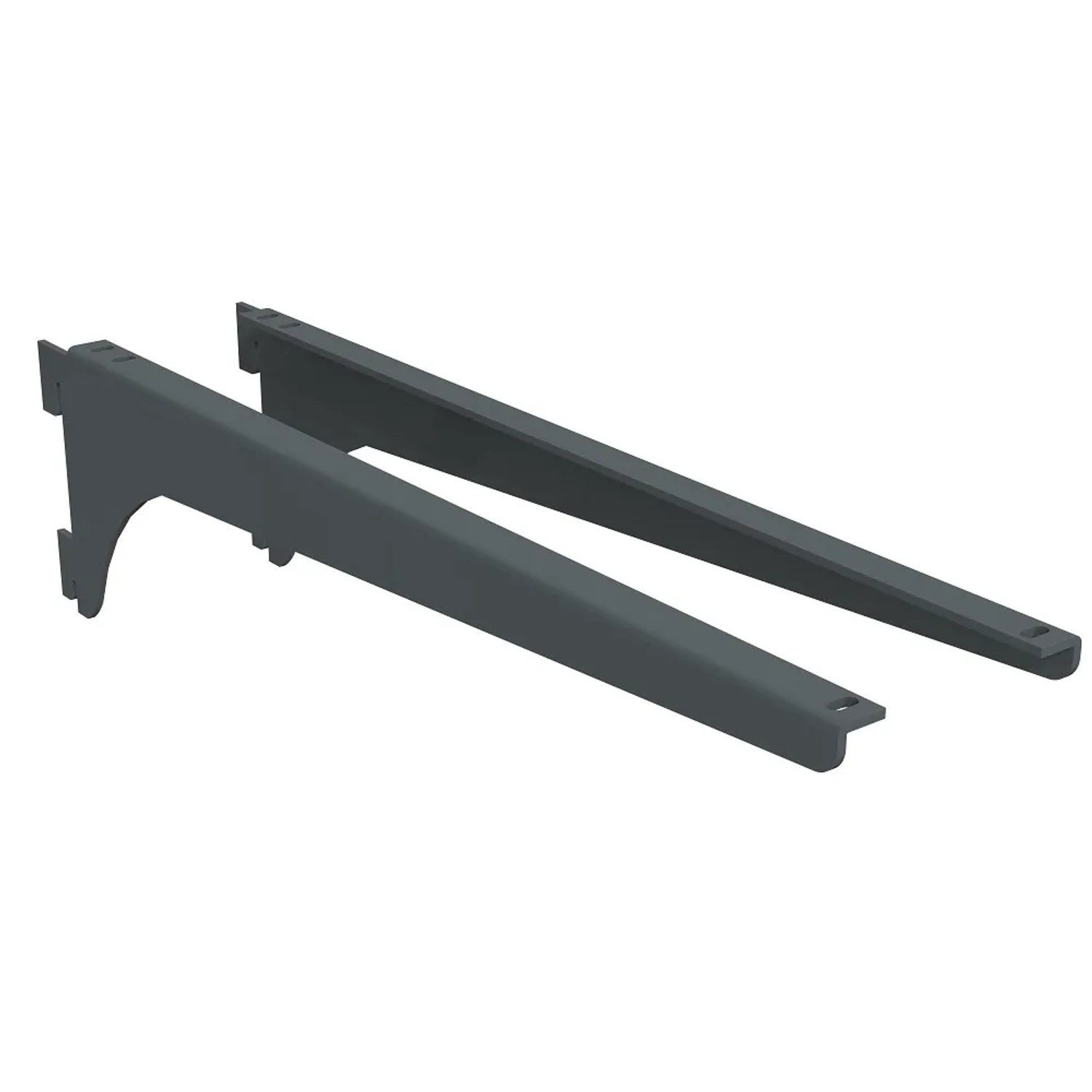 Domax Wspornik kątowy antracytowy pojedynczy para 380 mm