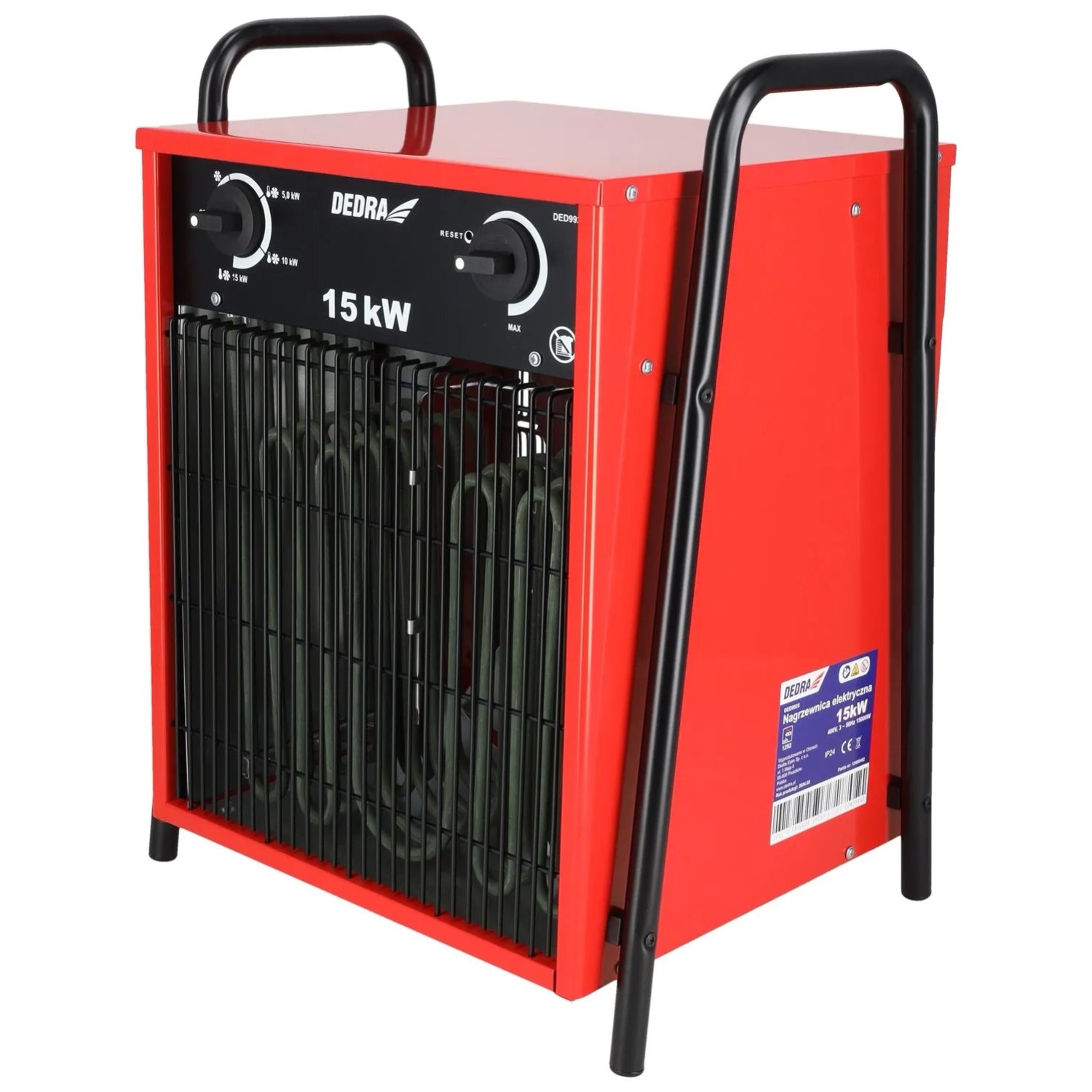 Dedra Nagrzewnica elektryczna 15kW czerwona