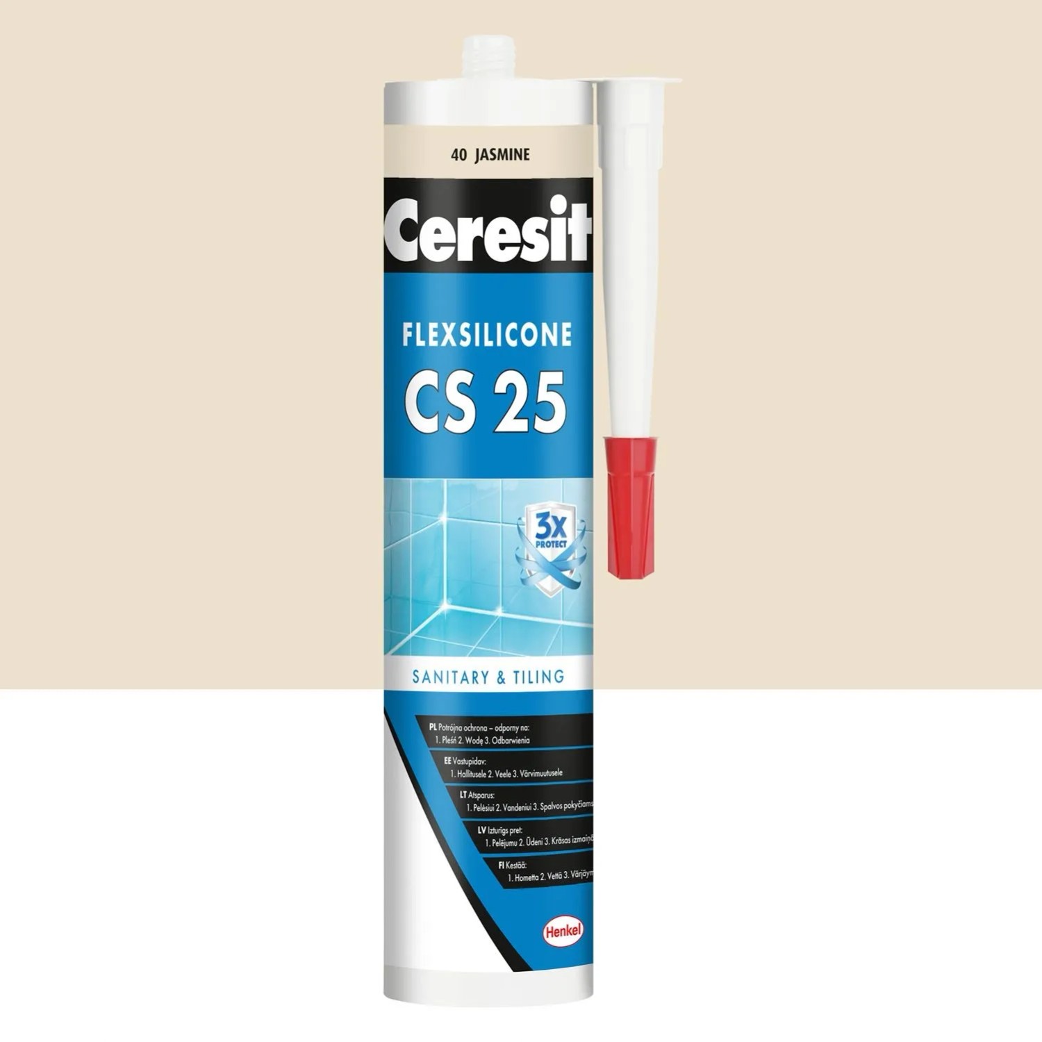 Ceresit Silikon sanitarny CS 25 40 jaśmin 280 ml