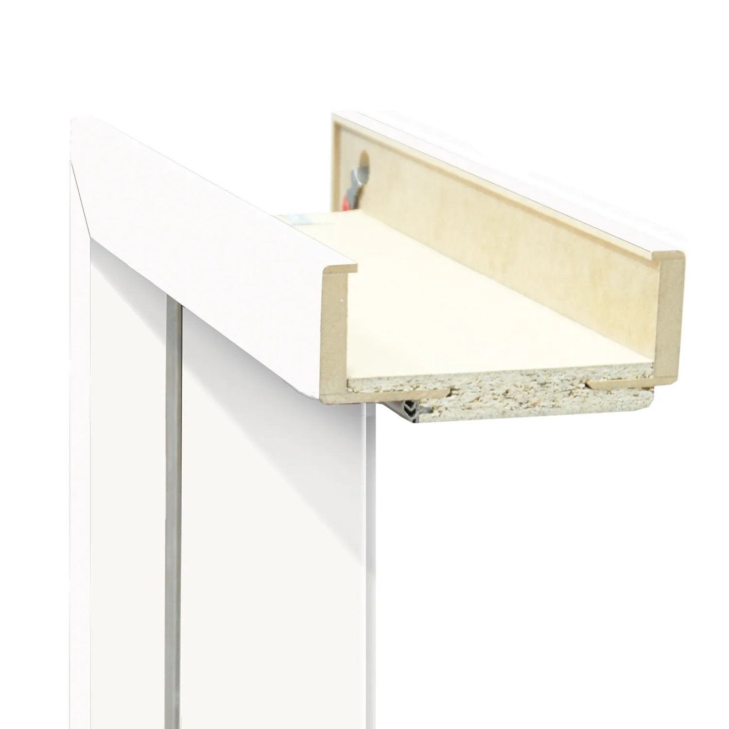 Classen ościeżnica regulowana przylgowa 120-140 Uni White PP 80L