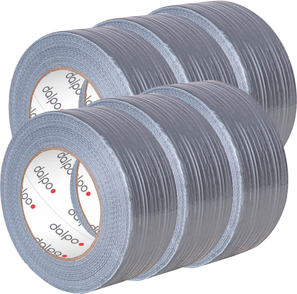 6x Taśma naprawcza Dalpo, 48mm x 10m, srebrny