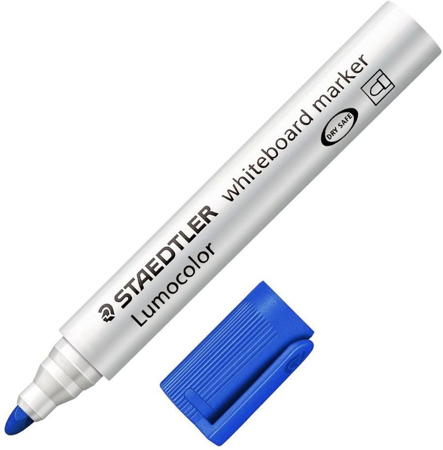 Marker suchościeralny Staedtler 351, okrągła, 2 mm, niebieski