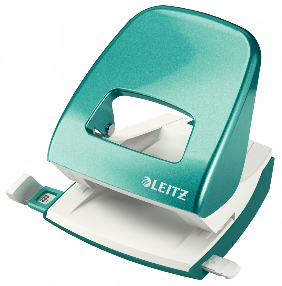 Dziurkacz Leitz Wow NeXXt, do 30 kartek, metaliczny turkusowy