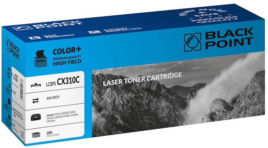 Toner Black Point LCBPLCX310C (80C2SC0), 2000 stron, cyan (błękitny)