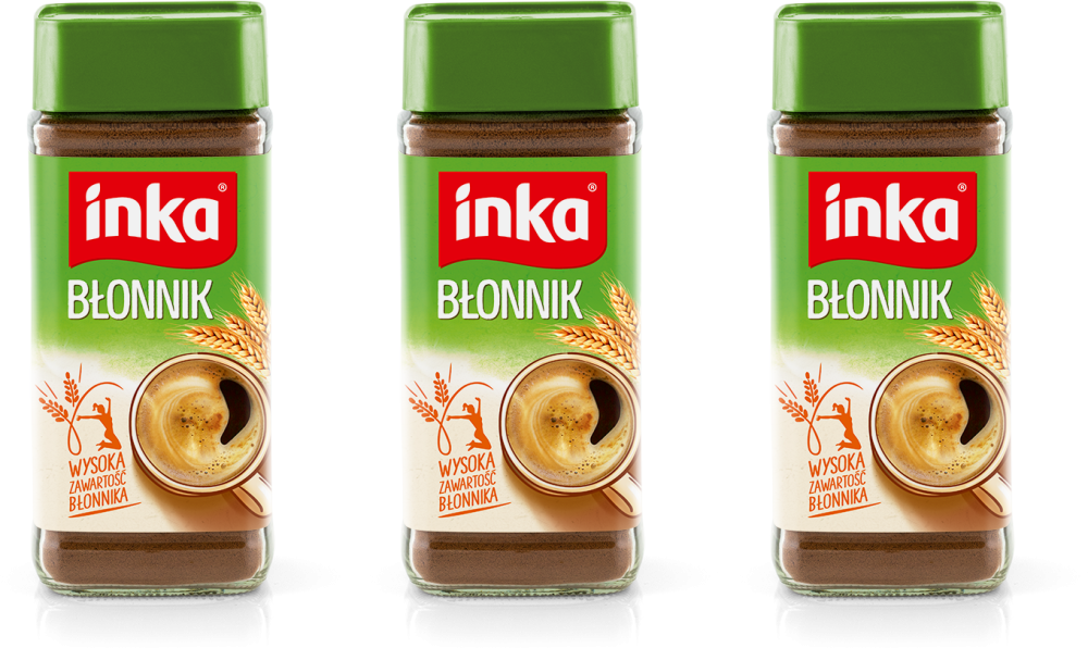3x Kawa zbożowa Inka Błonnik, słoik, 100g