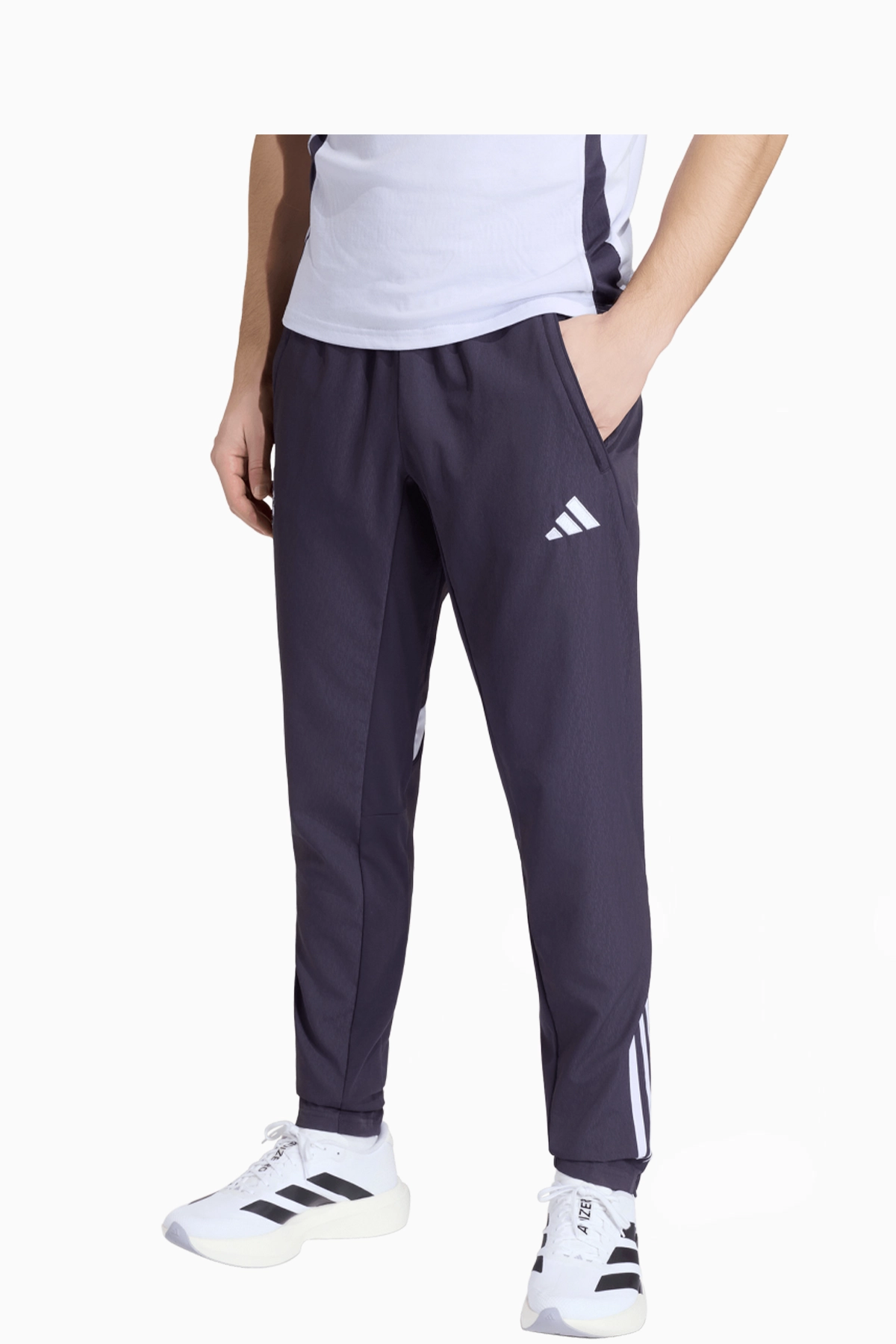 Spodnie adidas Manchester United 25/26 Presentation - Fioletowy