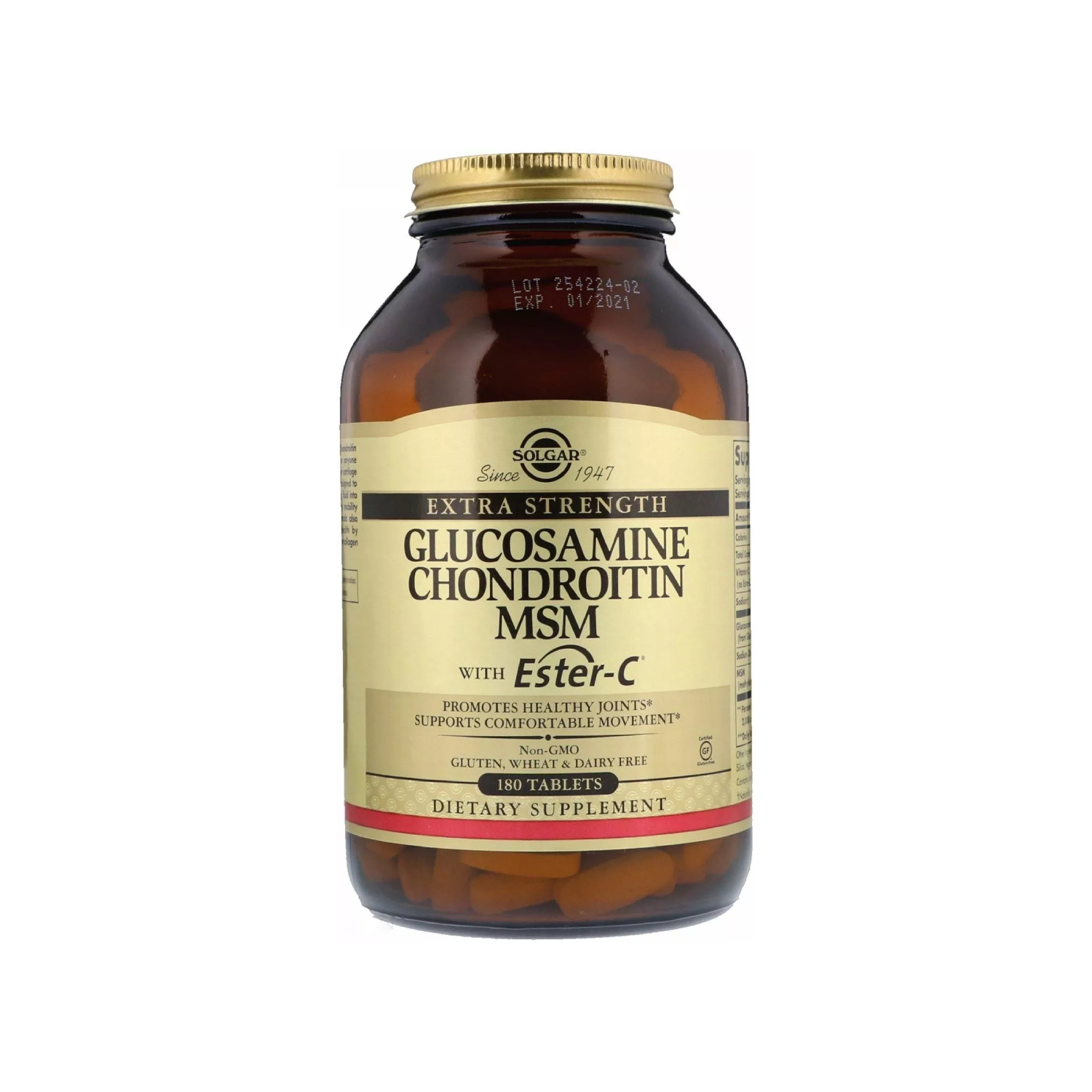 Solgar extra strength glucosamine chondroitin msm, 180 tabletek