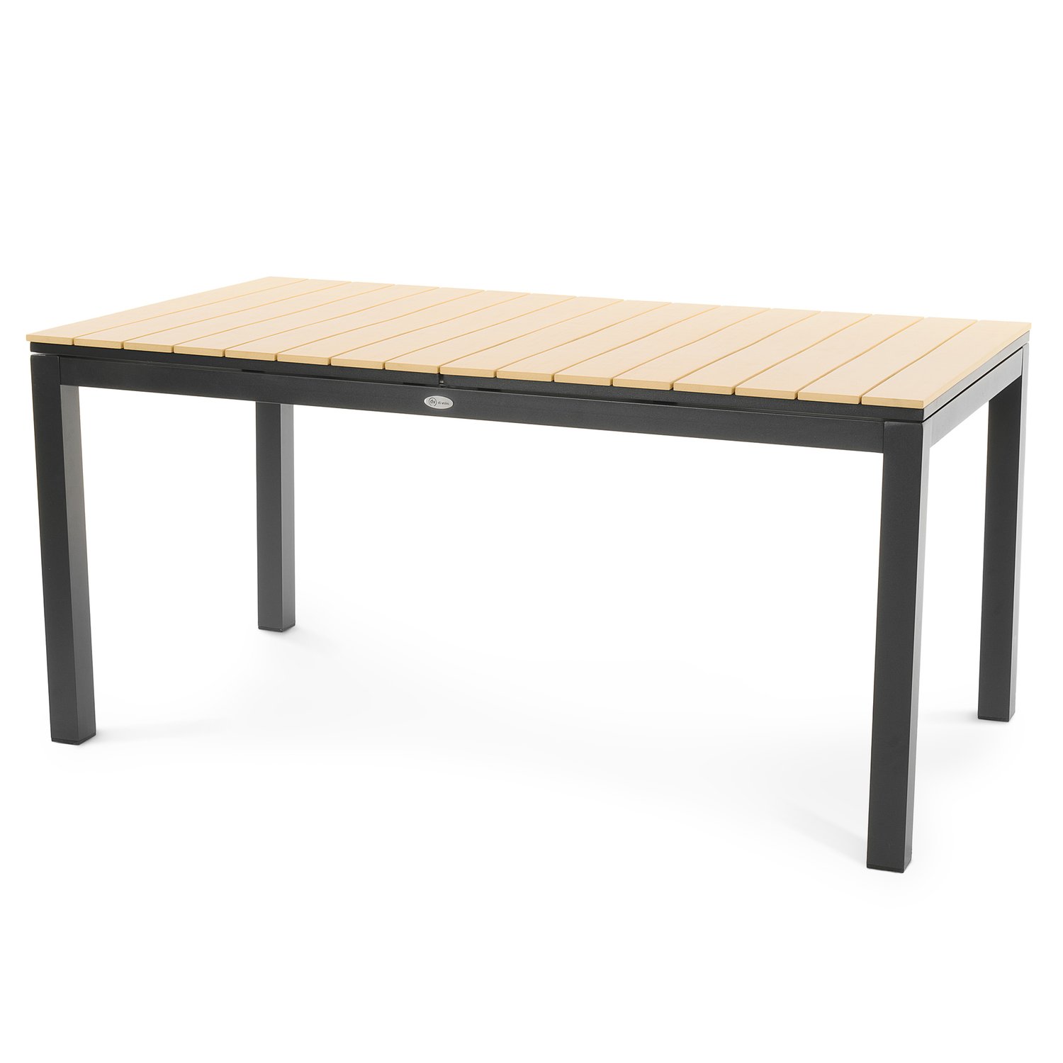 Rozkládací zahradní stůl 160/210 x 90 cm Drena - béžový