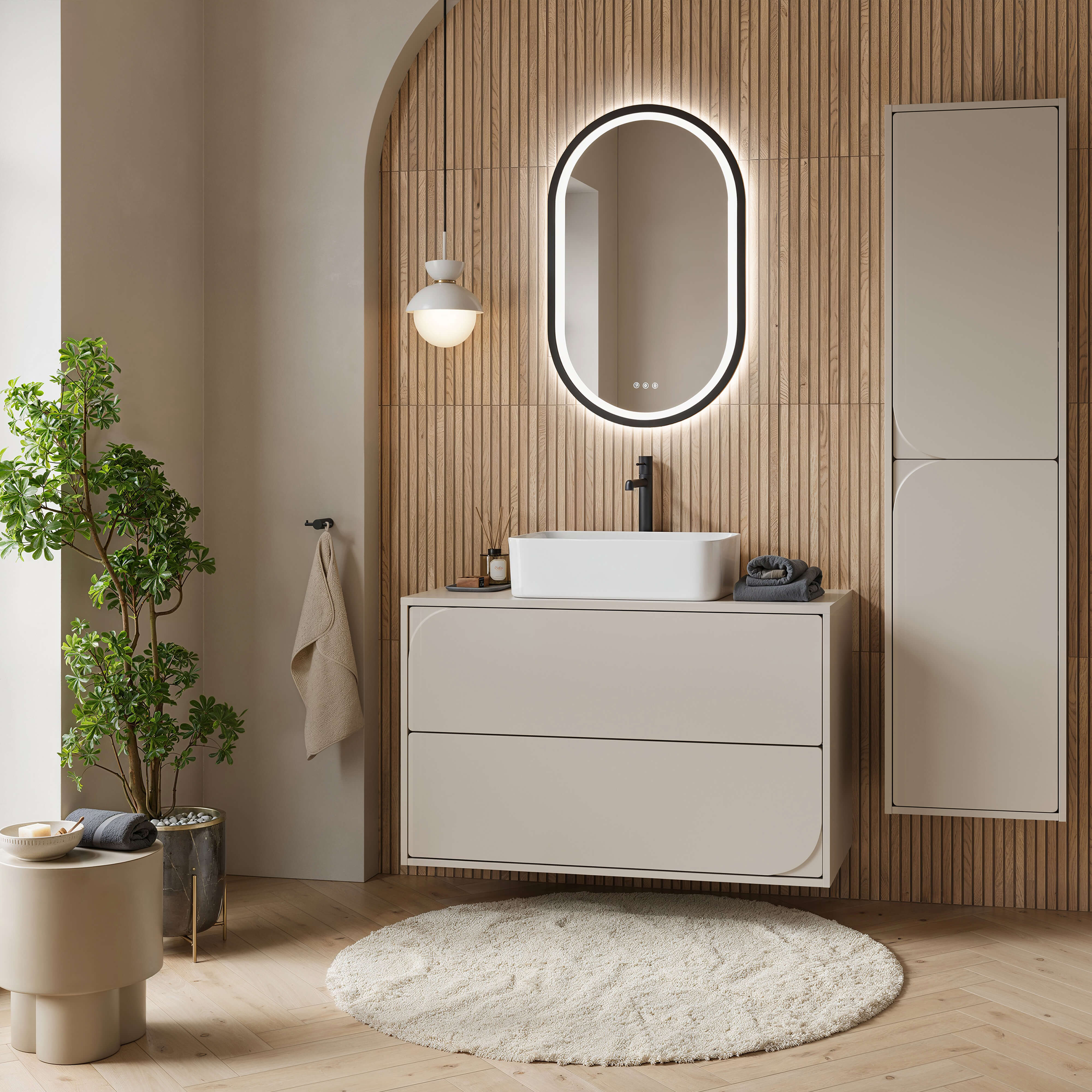 Cersanit Crea II szafka 59,4x44,7x62,1 cm podumywalkowa wisząca kaszmir S1058-025 - Wysyłka w 24h