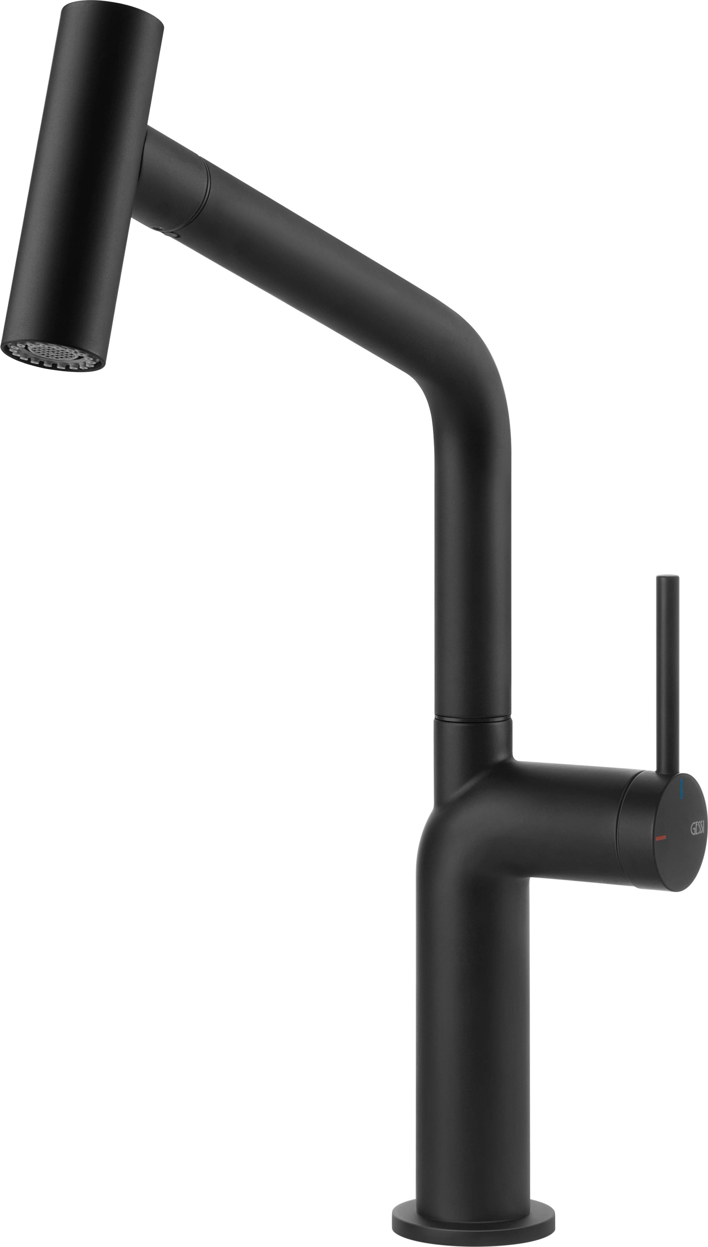 Gessi Stelo bateria kuchenna stojąca czarna 60313.299