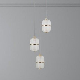 Italux Alani lampa wisząca 3x15 W czarna PND-34375-3-BK