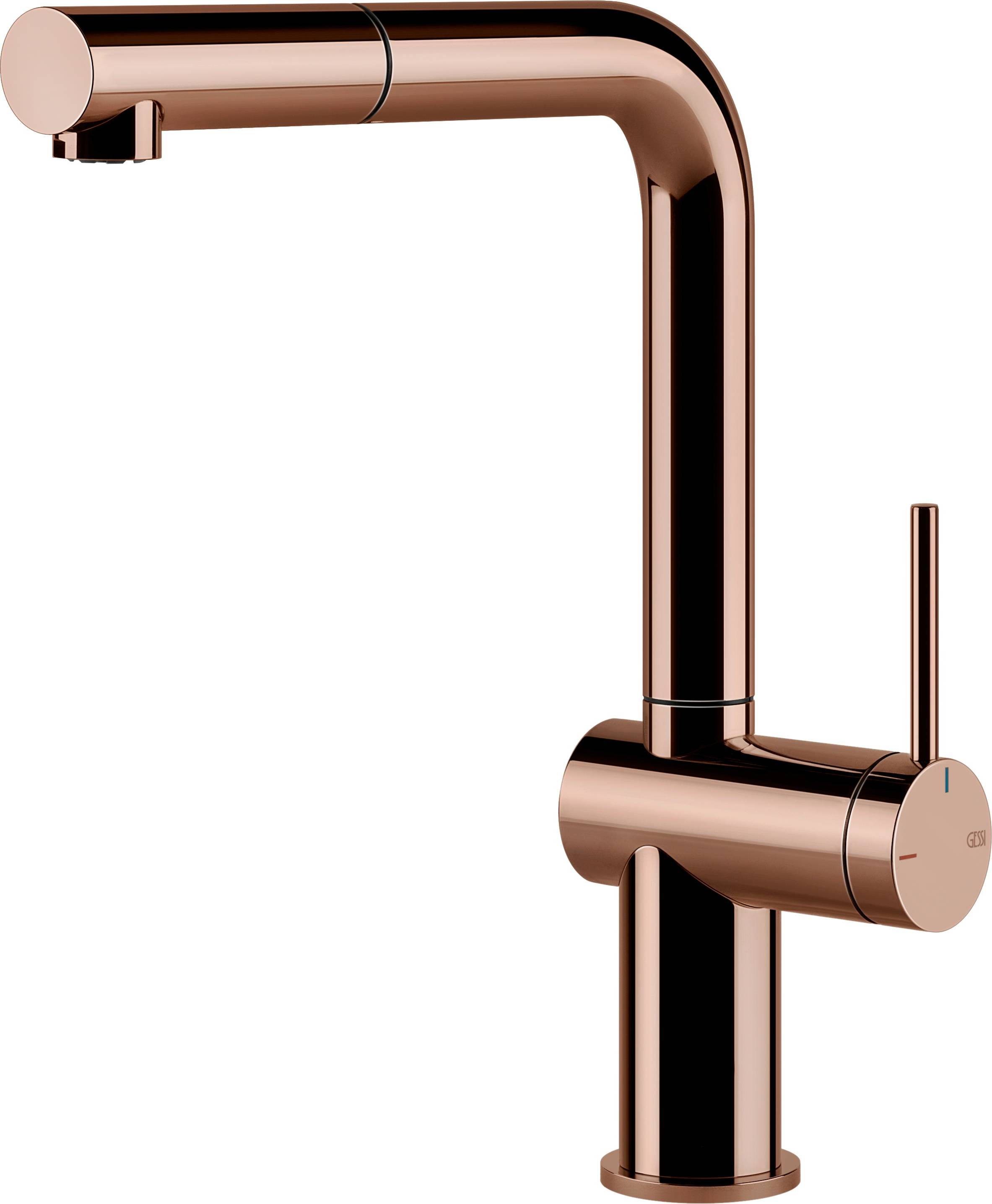 Gessi Inedito bateria kuchenna stojąca miedź 60433.030
