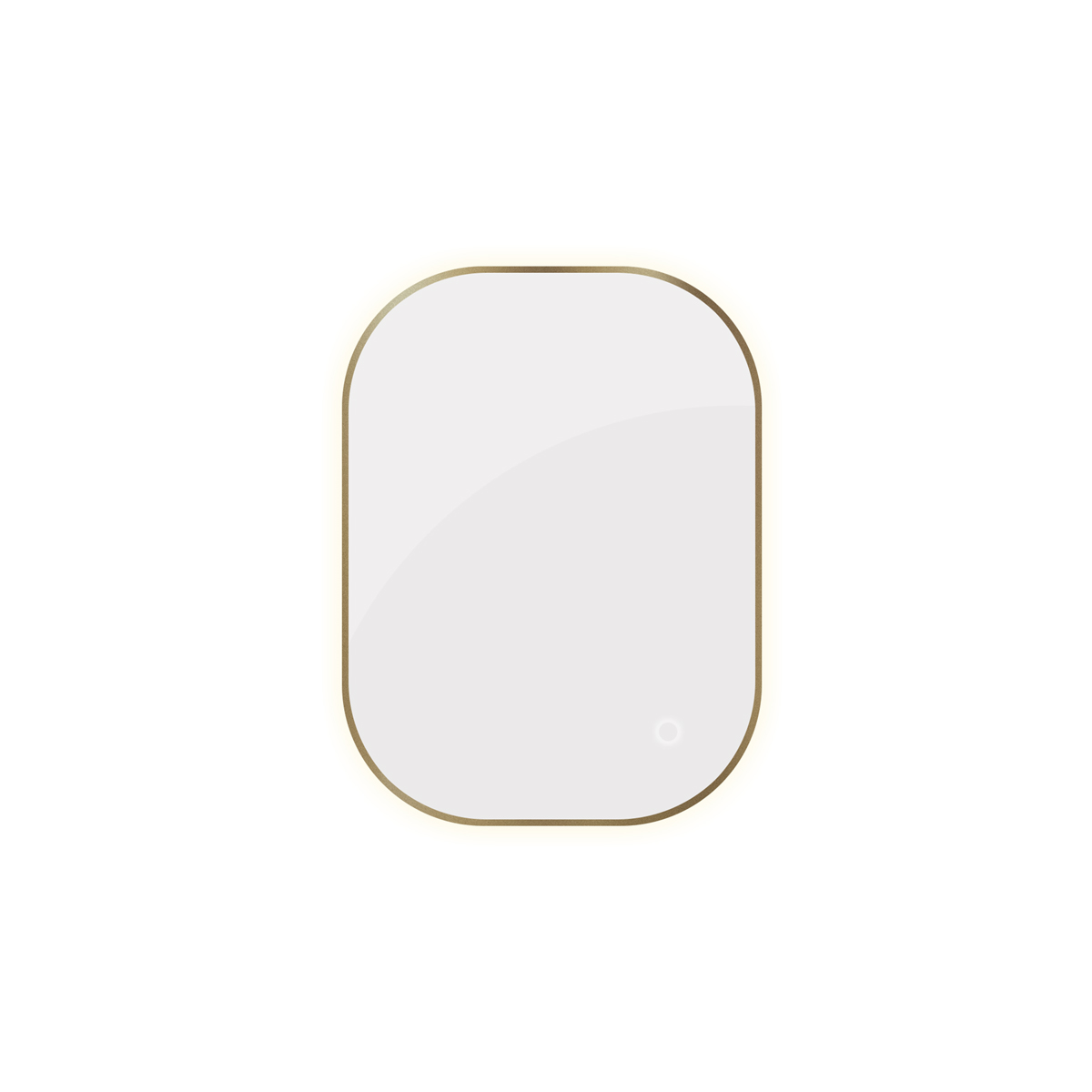 Oltens Nordlis lustro 60x80 cm prostokątne z oświetleniem z przodu z matą grzewczą mosiądz szczotkowany 64123510 - Wysyłka w 24h
