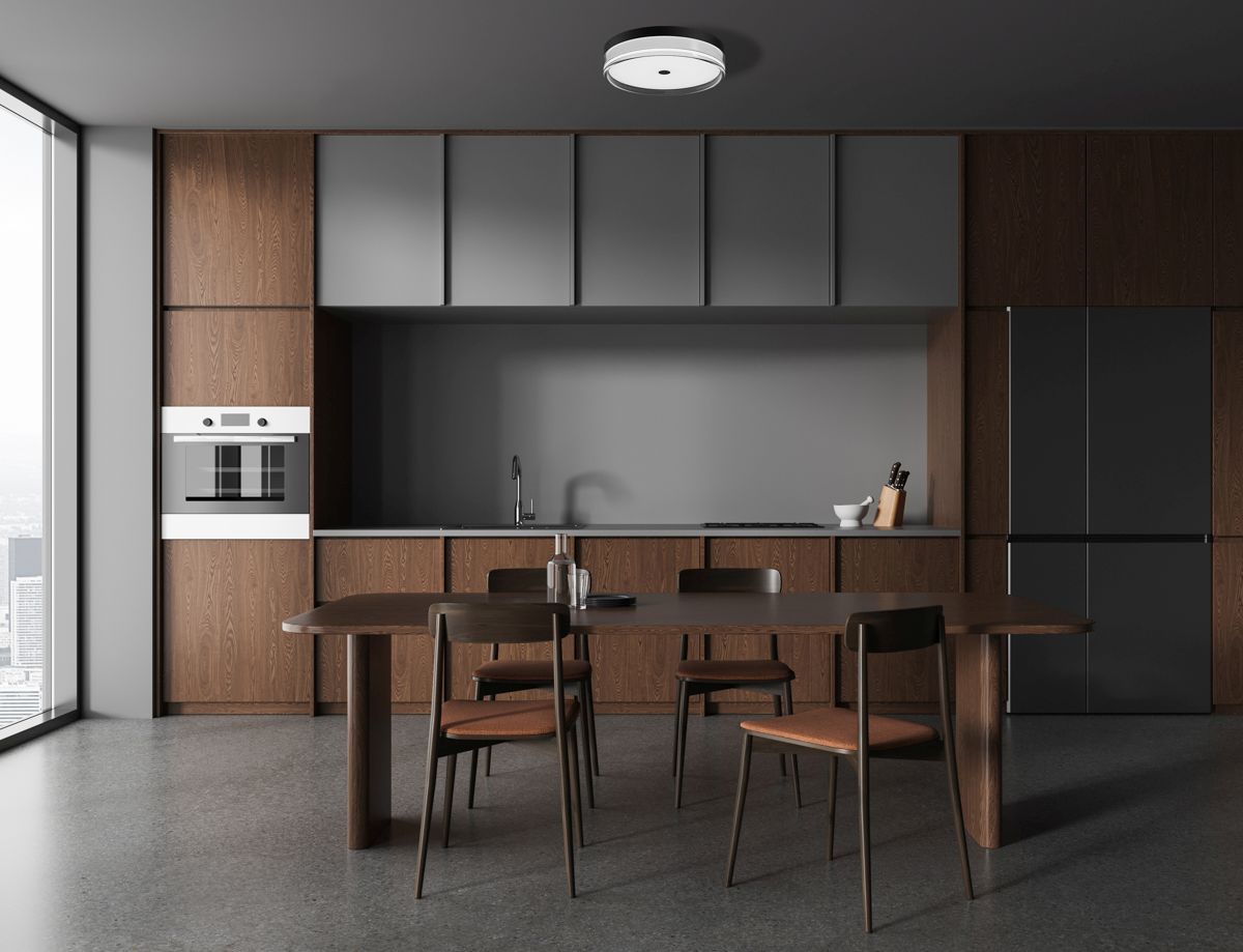 Italux Molino plafon 1x32 W czarny PLF-64536-M-BK