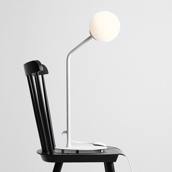 Aldex Pure lampa biurkowa 1x40W biała 1064B