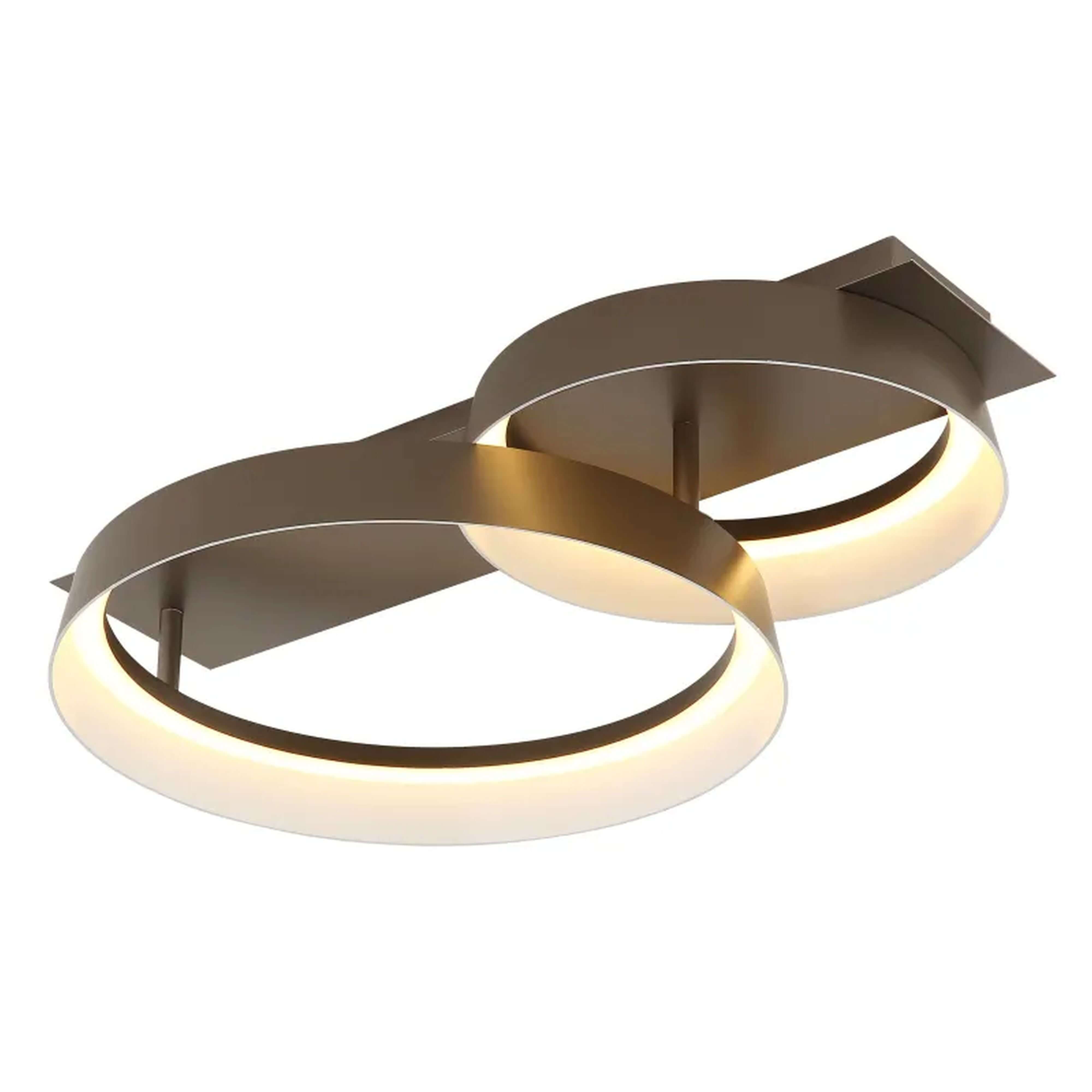 Globo Lighting Syrakus lampa podsufitowa 2x24 W brązowa 48048D1