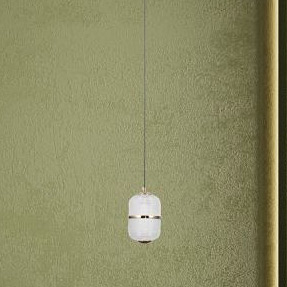 Italux Alani lampa wisząca 1x6 W czarna PND-34375-1-BK