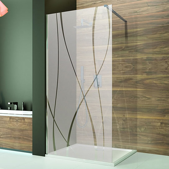 Sanplast TX drzwi prysznicowe 70 cm DD/TX5b-70 wnękowe srebrny błyszczący/sitodruk W15 600-271-1900-38-231