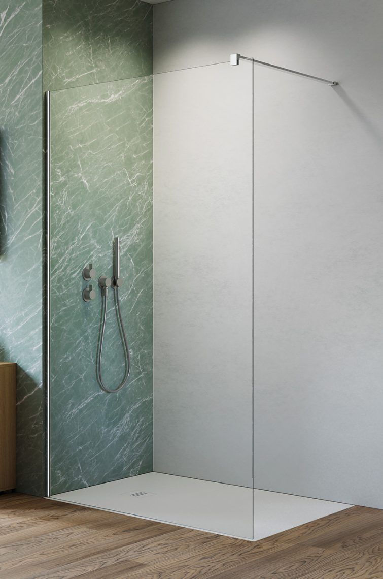 Radaway Ness II Walk-In ścianka prysznicowa 120 cm chrom/szkło przezroczyste 10013120-01-01