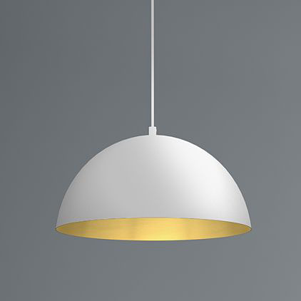 Milagro Beta lampa wisząca 1x60W biały/złoty MLP7974