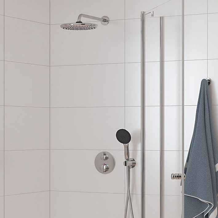 Grohe Vitalio Start zestaw prysznicowy podtynkowy termostatyczny z deszczownicą chrom 34883000 - Wysyłka w 24h