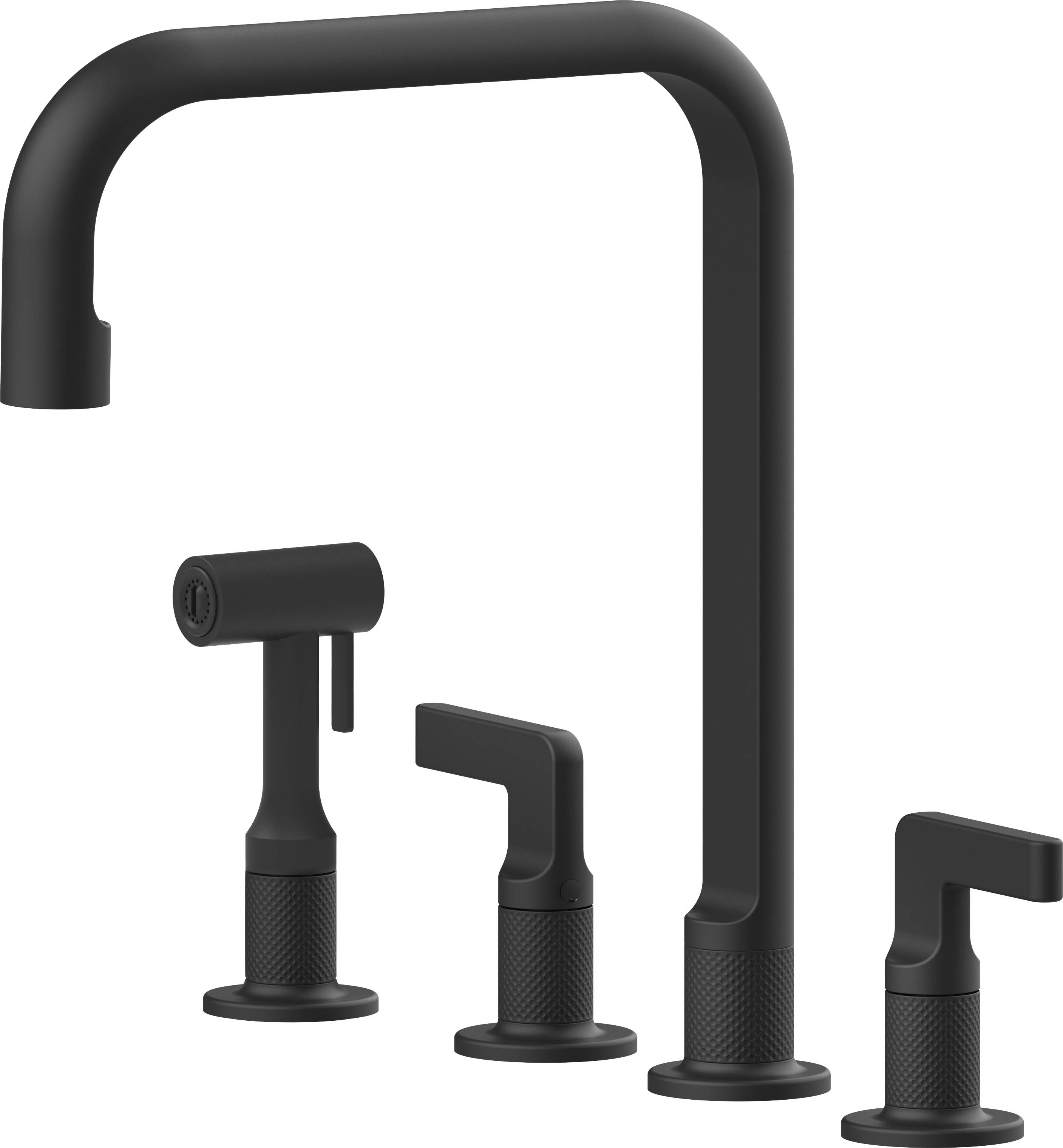 Gessi Inciso bateria kuchenna stojąca czarna 58703.299