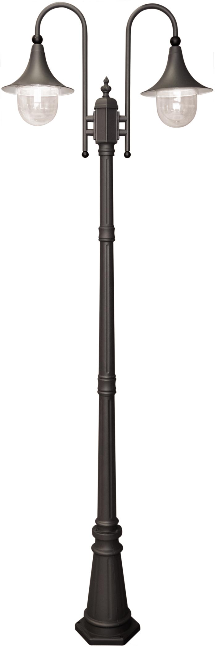 Kaja Boston lampa stojąca zewnętrzna 2x60W czarna K-8132CZARNY