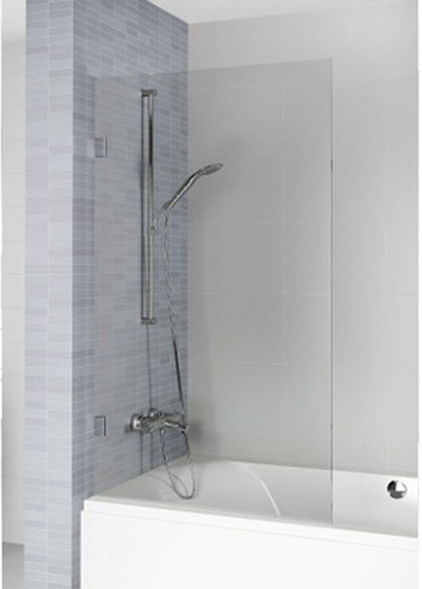 Riho Scandic NXT X409 parawan nawannowy 80 cm 1-częściowy chrom błyszczący/szkło przezroczyste G001161120