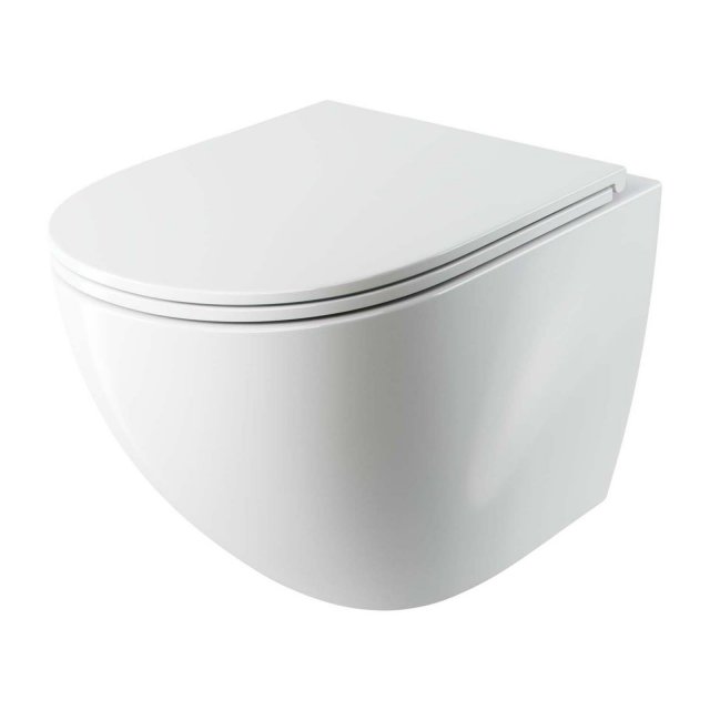 OMNIRES Miska WC wisząca OTTAWA COMFORT, deska wolnoopadająca 54x37cm